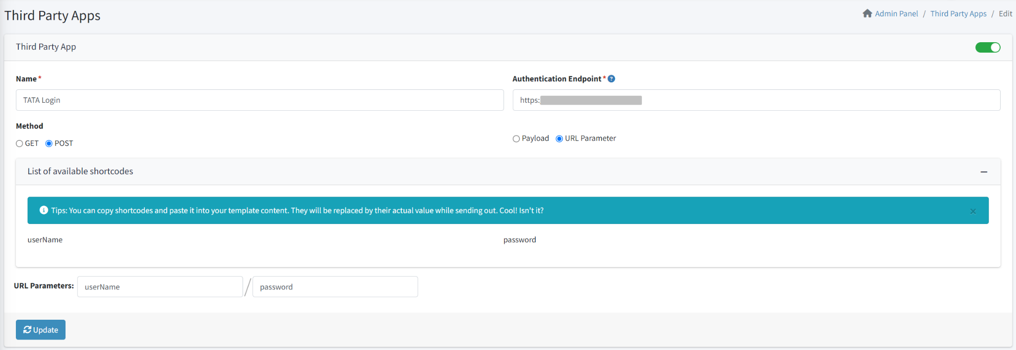 Faveo Login Page