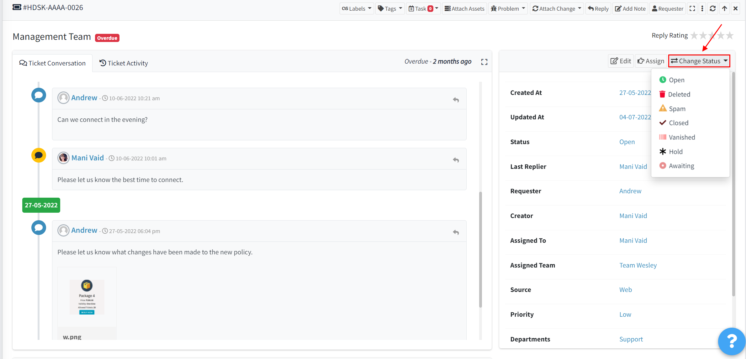 A new dialogue box will pop up, where the comments can be optional or ...