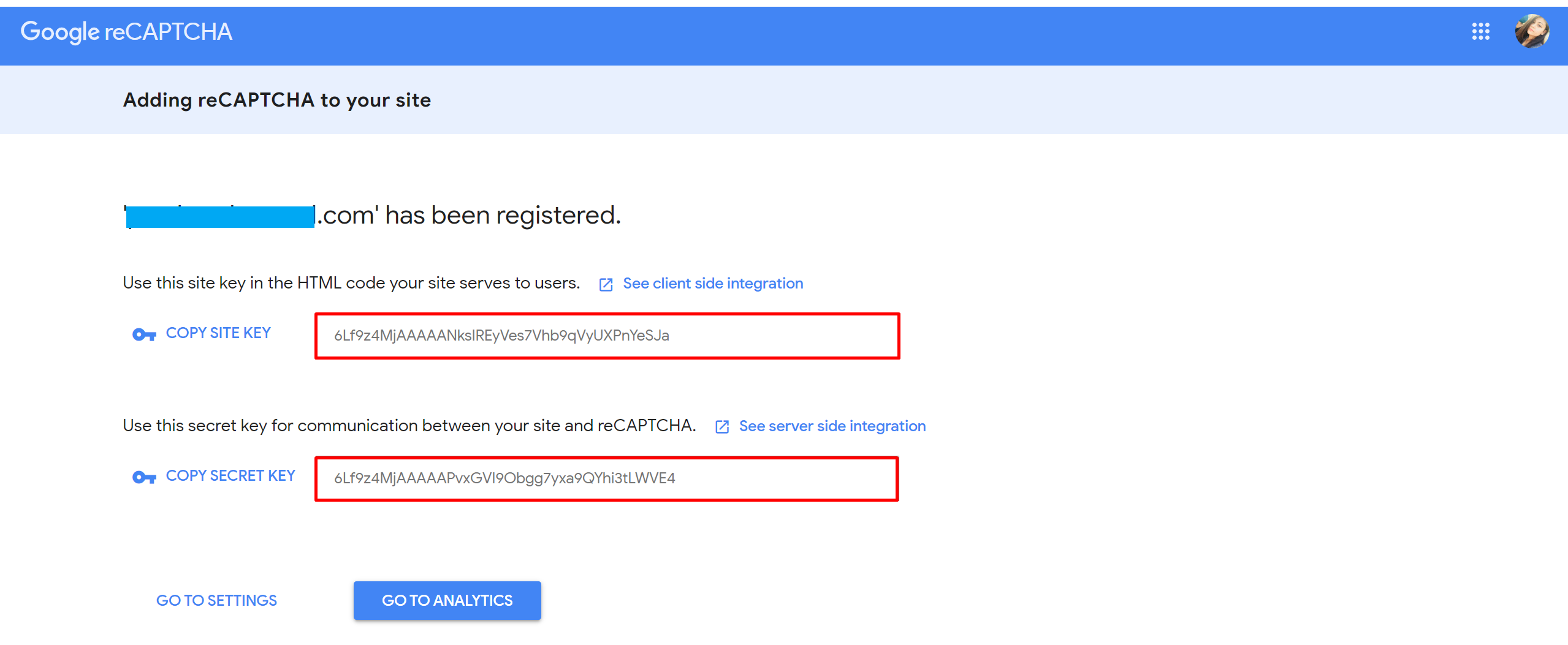 Note ReCaptcha setting is done in the Admin Panel > Setting > ReCaptcha (Google reCaptcha Site